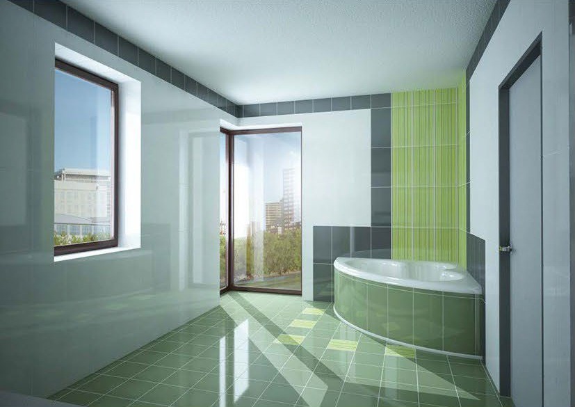 Modern bathroom visualization