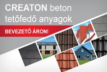 Creaton - CREATON beton tetőfedő anyagok BEVEZETŐ ÁRON!