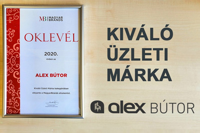 Alexbutor - 2020-ban is Magyar Brands díjban részesült az Alex Bútor!