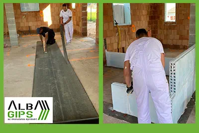 ***AlbaGips - Sorház építés Velencén - ALBAGIPS válaszfal rendszerrel