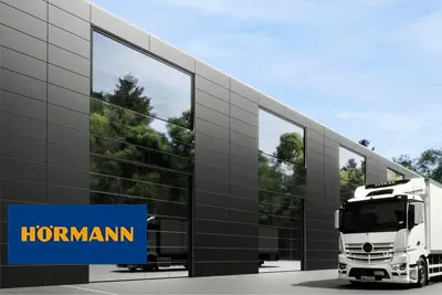 ***Hörmann - Hörmann ALR F42 Vitraplan AT alumínium szekcionált kapuk új designnal