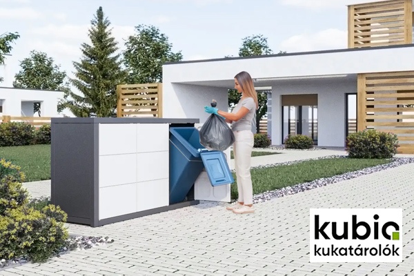Innobet - Kubio LINEA: A könnyű, acélvázas kukatároló a nehezen megközelíthető helyekre