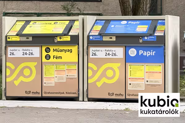 ***Innobet - Modern, szelektív hulladéktárolás a Kubio XXL konténertárolókkal