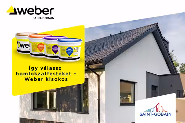 ***Weber - Homlokzatfesték választás felújításnál: nem mindegy, mi kerül a vakolatra