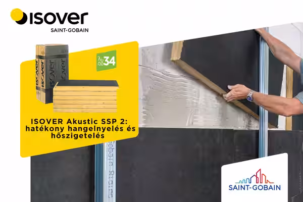 ***Isover - ISOVER Akustic SSP 2: amikor a hangelnyelés és a hőszigetelés egyszerre fontos