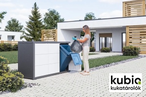 Innobet - Kubio LINEA: A könnyű, acélvázas kukatároló a nehezen megközelíthető helyekre