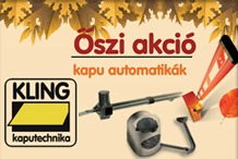 Kling - KLING KAPUAUTOMATIKA AKCIÓ