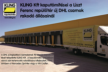 Kling - KLING Kft. kaputömítései a Liszt Ferenc repülőtér új DHL csarnok rakodó állásainál