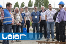 Leier - Építészek és kivitelezők látogattak a Leier győri gyárába