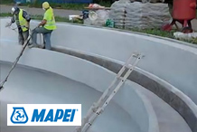 Mapei - Betonszerkezetű derítő medence szakszerű vízszigetelése