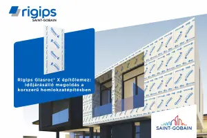 Rigips Glasroc® X építőlemez – időjárásáll...