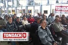 Tondach - 11 helyszínen tartott a TONDACH<sup>®</sup> tetőfedő képzést 2015-ben is