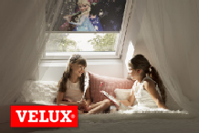 Velux - Varázslat a gyerekszobában: Jégvarázs-, Verdák- és Micimackó-szereplők hoznak meseszép álmokat