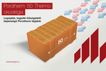 Wienerberger - A Wienerberger 2019-es termékújdonsága: Új Porotherm 50 Thermo Okostégla - a valaha volt legjobb hőszigetelő képességű Porotherm tégla