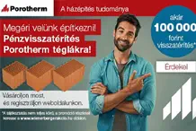 Wienerberger - Pénzvisszatérítéssel járó vásárlói promóció új, kedvezőbb feltételekkel
