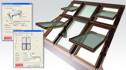 Velux Accessories for CAD Software